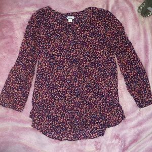 Button up old navy flower top